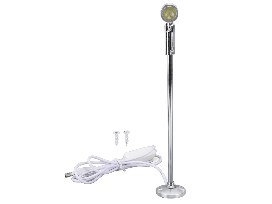 Lámpara de pie LED 2026 para joyería, mini foco USB de aluminio con luz blanca para pintura artística.