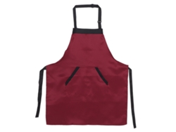 HYMNORA Delantal de Cocina Cómodo e Impermeable 77x62cm con Bolsillos para Hotel y Hogar