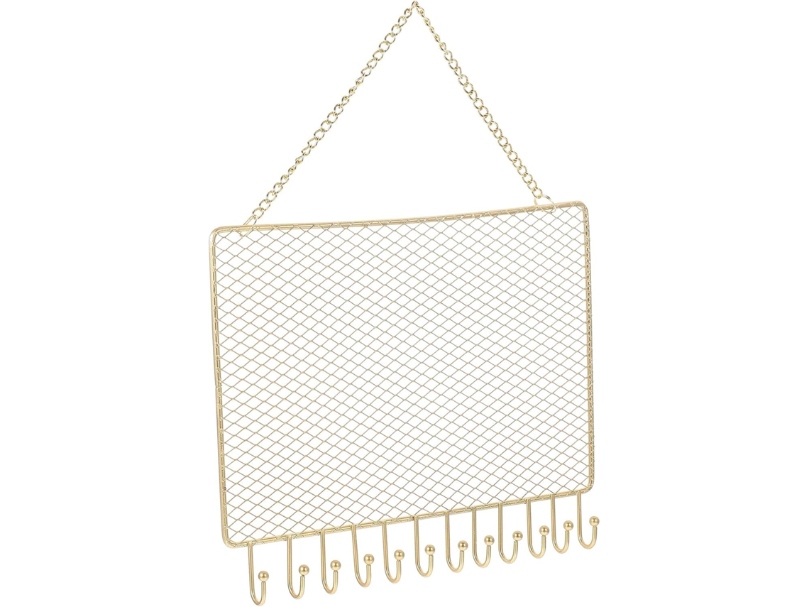 Organizador Pared Colgante Pendientes Collares Estante Rectangular Rejilla Joyería Ideal Hogar Galería