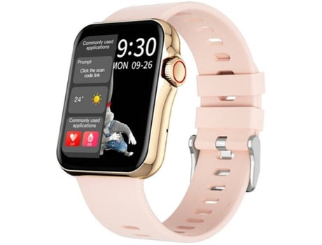 Smartwatch MDUG Monitor de Frequência Cardíaca Rosa