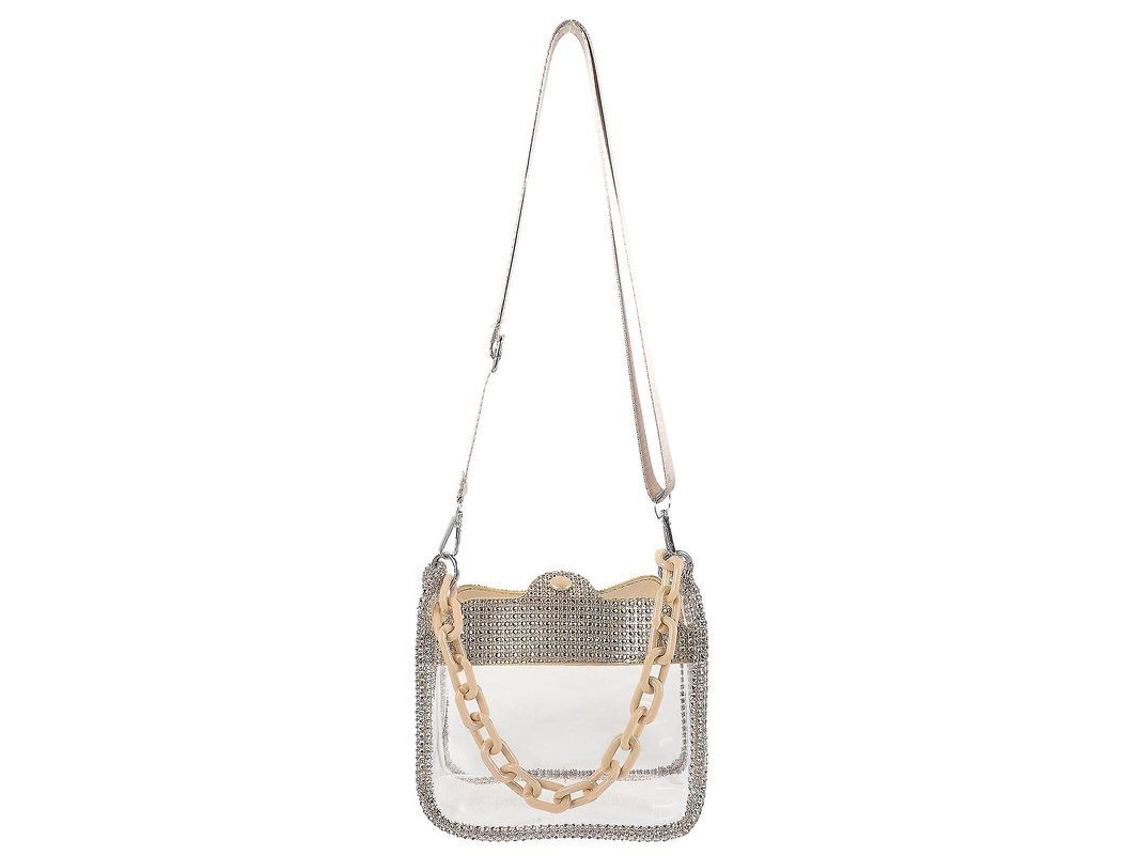 2026-bolsa Tote Transparente Portátil De Hombro Para Mujer, Bolsa Decorativa Ideal Para Viajes Y Ocasiones Al Aire Libre