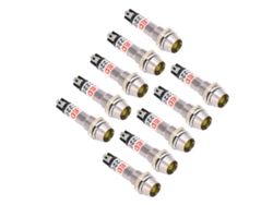 Luces indicadoras 10 AC 220V 8mm Estado de alimentación