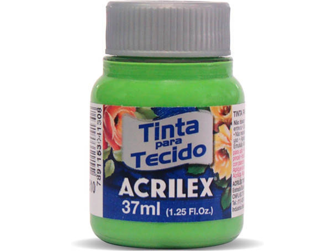 Tinta de Tela Mate Acrilex Verde Hoja  (04140/510 37ml)