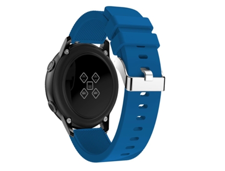 Correa de Silicona 20mm textura de sarga para Samsung Galaxy Watch Active SM-R500 - azul oscuro
