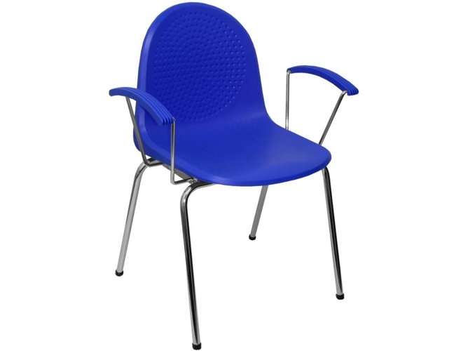Conjunto de 4 Sillas de Confidente PIQUERAS Y CRESPO Ves Azul (Plástico)