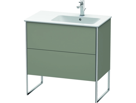 DURAVIT XSquare Vanity unit vertical 81.0 x 47.8 cm, 2 cajones, para lavabo ME de Starck 234683, bol a la derecha