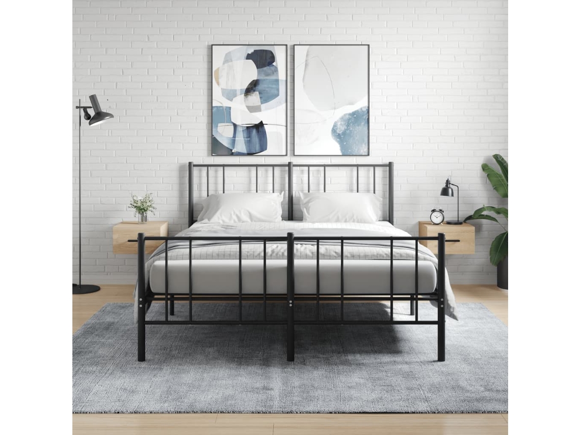 Mesitas de Noche Pared 2 Pzs 35X35X20 Cm Color Roble Sonoma