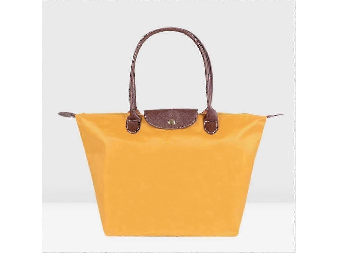 Bolso clásico de compras para mujer en color liso, confeccionado en tela Oxford y nailon, plegable, para llevar al hombro o guardar objetos. GOKOCO