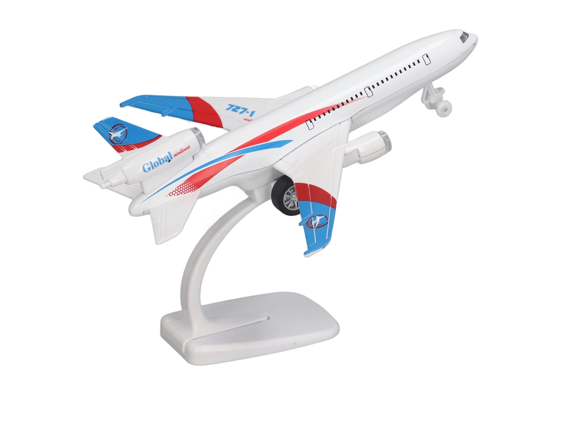 Maqueta De Avión De Metal Fundido Con Función De Retorno, Sonidos, Luces, Regalo De Colección