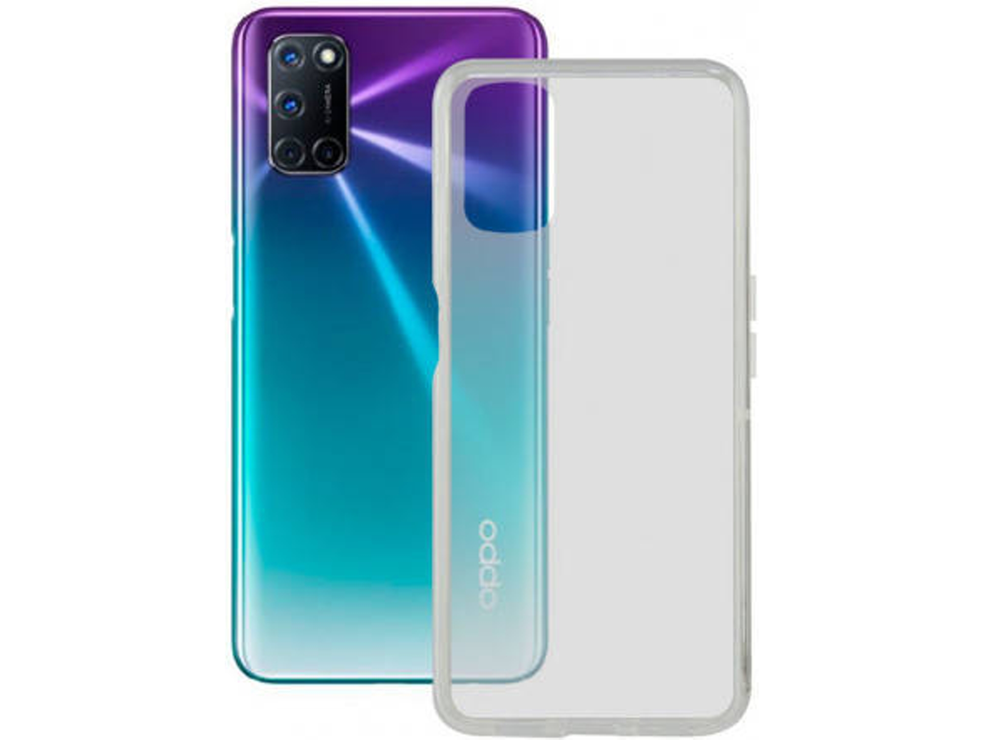Funda Oppo A72 KSIX Flex TPU Transparente