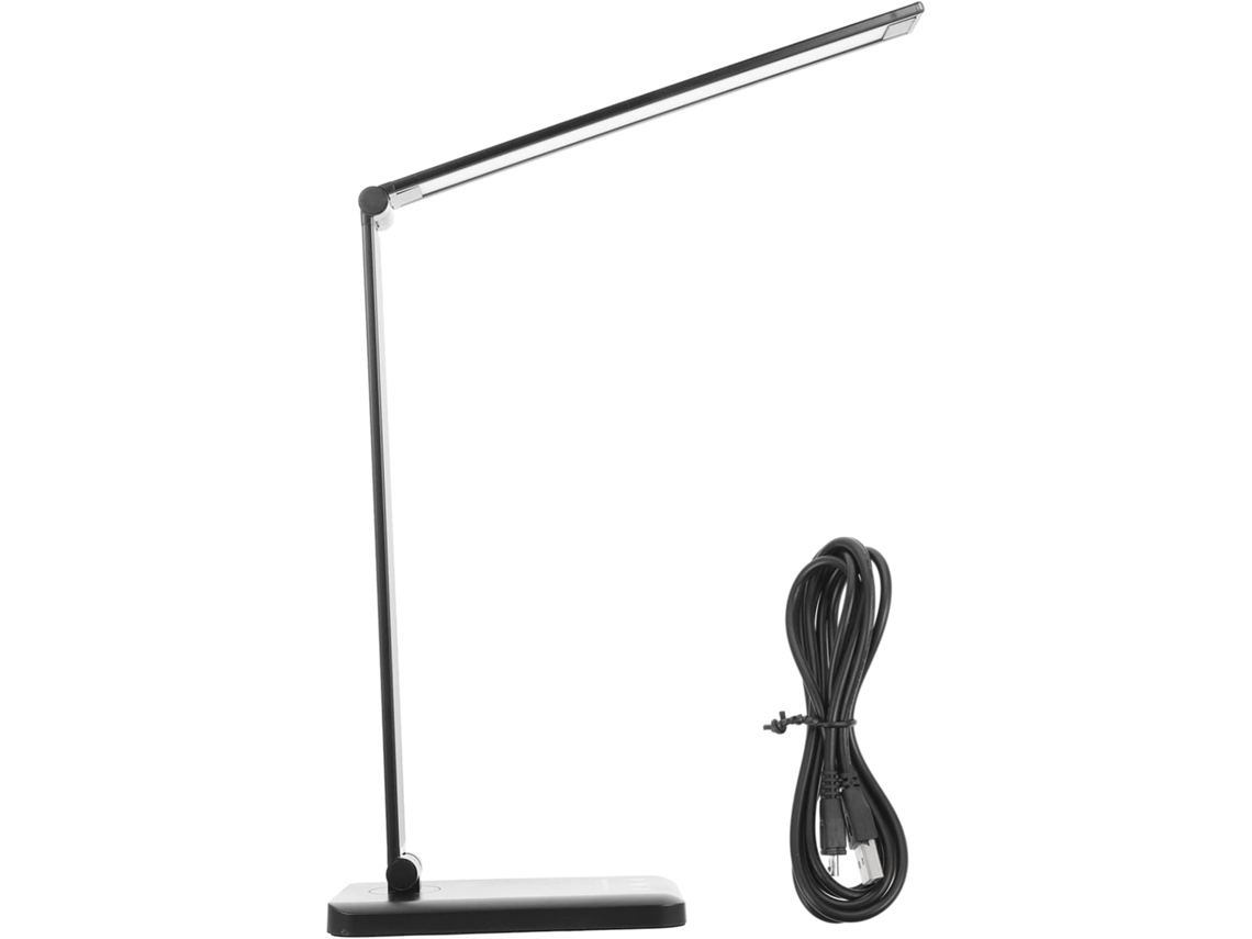 Lámpara De Escritorio Led Táctil Plegable Con 5 Niveles De Brillo, De Aluminio, Para Leer Y Estudiar.