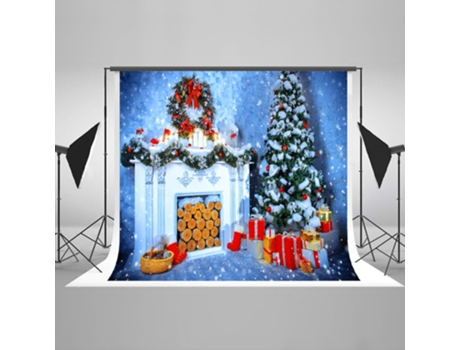 Fondo Fotográfico ECZJNT Feliz día de Navidad Árbol de Navidad Dispara a la estrella roja y obsequios de apoyo