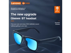 Gafas Lecoo C8 inteligentes, inalámbricas, Bluetooth, con sonido HD, botones táctiles, lentes polarizadas reemplazables y peso ligero.