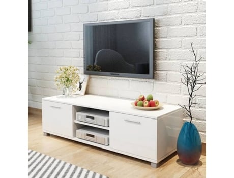 Mueble para TV VIDAXL blanco brillante (120x40,5x35 cm)