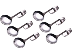 Cucharas Ergonómicas Curvas De Acero Inoxidable Para Servir Ensaladas Y