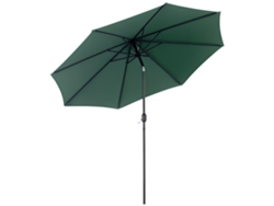 Sombrilla De Jardín Ø295x250 Cm Con Manivela Parasol Exterior Con Mecanismo De Inclinación Y Poste Desmontable De Metal Para Terraza Piscina Patio