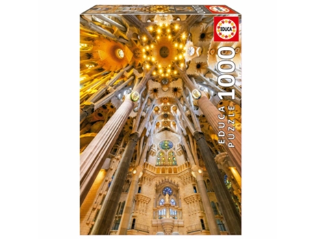 Puzzle EDUCA 1000 Pecas Interior Da Sagrada Familia 19614