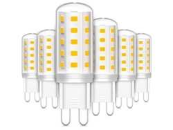 Paquete De 6 Bombillas Led G9, De 3w, Equivalentes A Las Bombillas Halógenas.