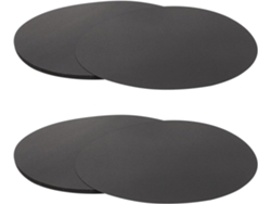 Paquete De 50 Láminas Redondas De Cartón Negro De 25 Cm Para Dibujo Y Graffiti, Papel Grueso Para Pintar Y Manualidades.