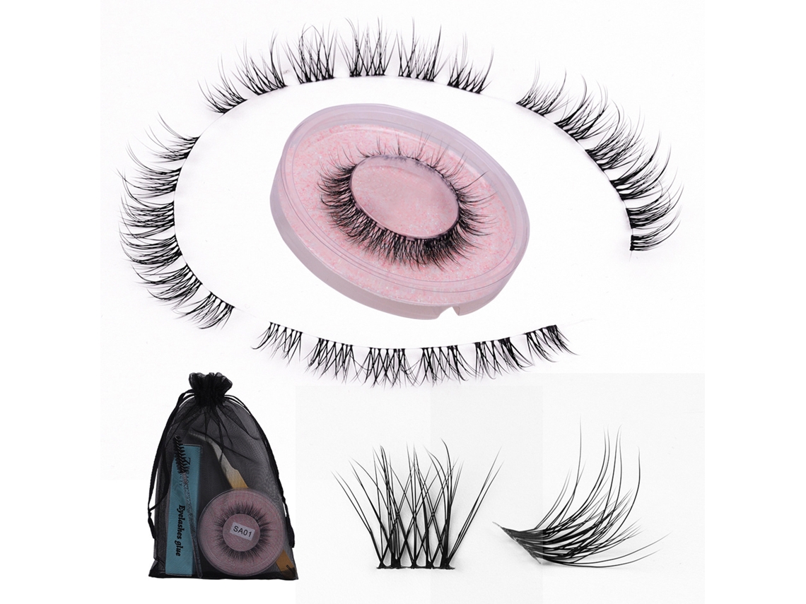 Kit De Pestañas Postizas De Corte Libre Z'lraqi Para Un Look Natural.