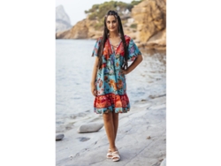 Vestido ISLA BONITA BY SIGRIS Algodón Mujer (L - Azul)