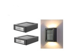 2026-luz Solar Pared Led Iluminación Arriba Y Abajo Sensor Luz Ip65 Impermeable Estilo Nórdico Moderno Jardín Balcón