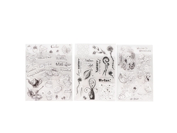 3 Piezas Sellos Transparentes Tpr De Estilos Variados Amigables Con La Piel Fáciles De Usar Para Scrapbooking Y Tarjetas Diy