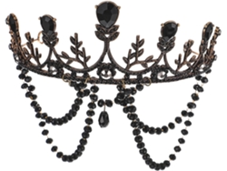 Corona De Strass Gothique En Métal Élégante Pour Mujer, Diadema Pratique Structure Exquise,