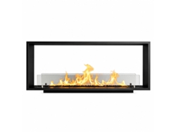 Chimenea De Bioetanol Empotrable De Doble Cara Venere120 Topline, 120x50 Cm