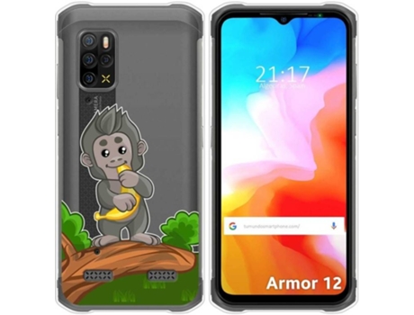 Carcasa Ulefone Armor 12 5G TUMUNDOSMARTPHONE Dibujos Transparente Mono Multicolor