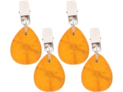 Pinzas 4 Amarillas Para Mantel De Hierro: