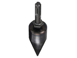 Broca de 32 mm para partir madera con cono roscado y ranura antideslizante para leña y troncos.
