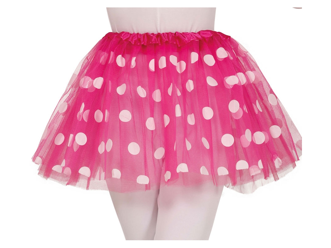 Tutú rosa con Topos de 30 cm infantil