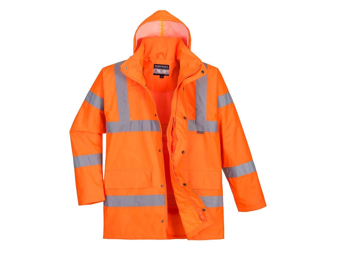Chaqueta Traffic Hivis Impermeable Y Transpirable Naranja / Xxl