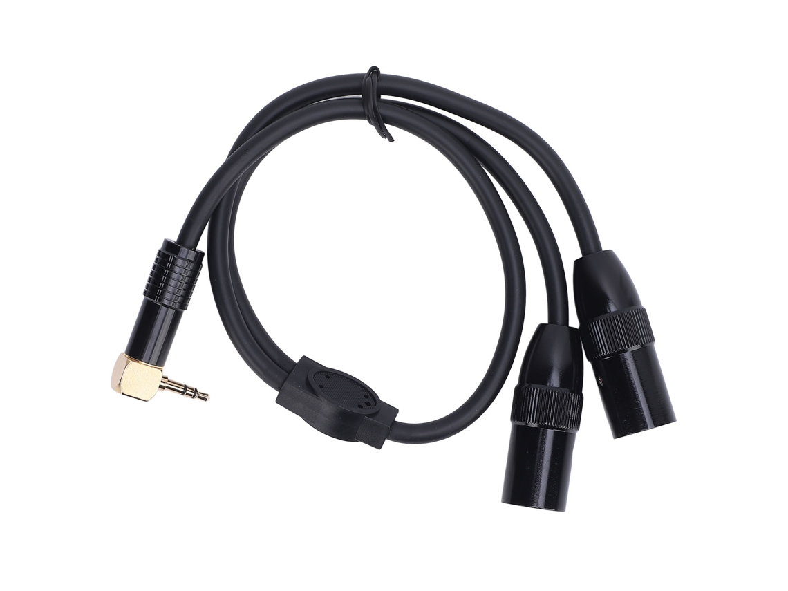 Cable Divisor En Y De 3,5 Mm A Conector Xlr Doble Macho Estéreo De 3 Pines Y 1/8", 0,5 M, Para Micrófono De Escenario/dj.