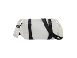 Bolso bandolera unisex, bolso mensajero informal para mujer, bolso cruzado de gran capacidad para hombre, blanco