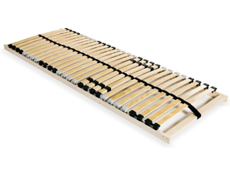 vidaXL Somier de láminas 28 láminas 7 zonas 80x200 cm