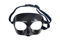 Dan26-máscara Protectora Facial Para Deporte Baloncesto Fútbol Rugby Con Cuerda Ajustable Talla Adulto Media Cara Nariz