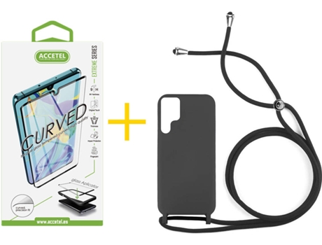 Carcasa + Protector de Pantalla para Samsung Galaxy S22 Ultra 5G ACCETEL Negro