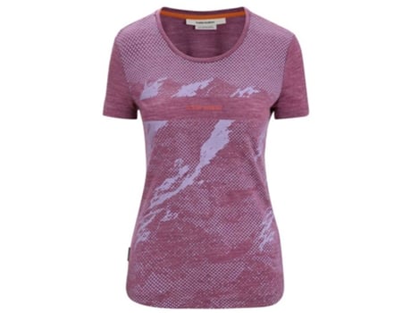 Camiseta de Mujer para Trail ICEBREAKER Sphere Ii Morado (XS)