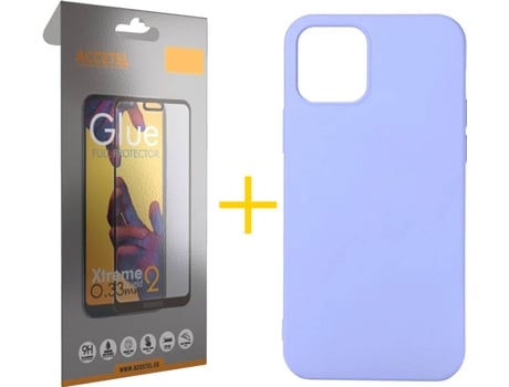 Kit Funda + Protector de Pantalla Apple iPhone 11 SKYHE Full Liso (Morado)