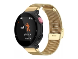 Pulseira Milanesa Para Garmin Forerunner 35/30/35j 20mm Dourado Hexinyigjly