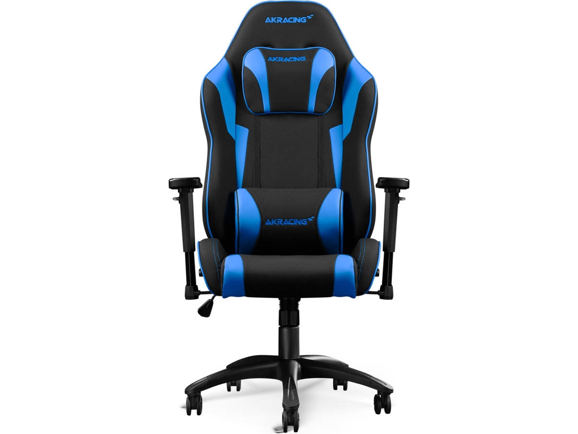 Silla Gaming Akracing core series hasta 150 kg elevador gas clase 4 azul chair exse telapiel talla para videojuegos de