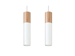 Sollux Sl.0629 Lámpara Colgante Pablo 2 Blanco