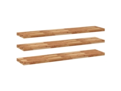 Conjunto 3 Estante Flotante VIDAXL Marrón Madera de acacia
