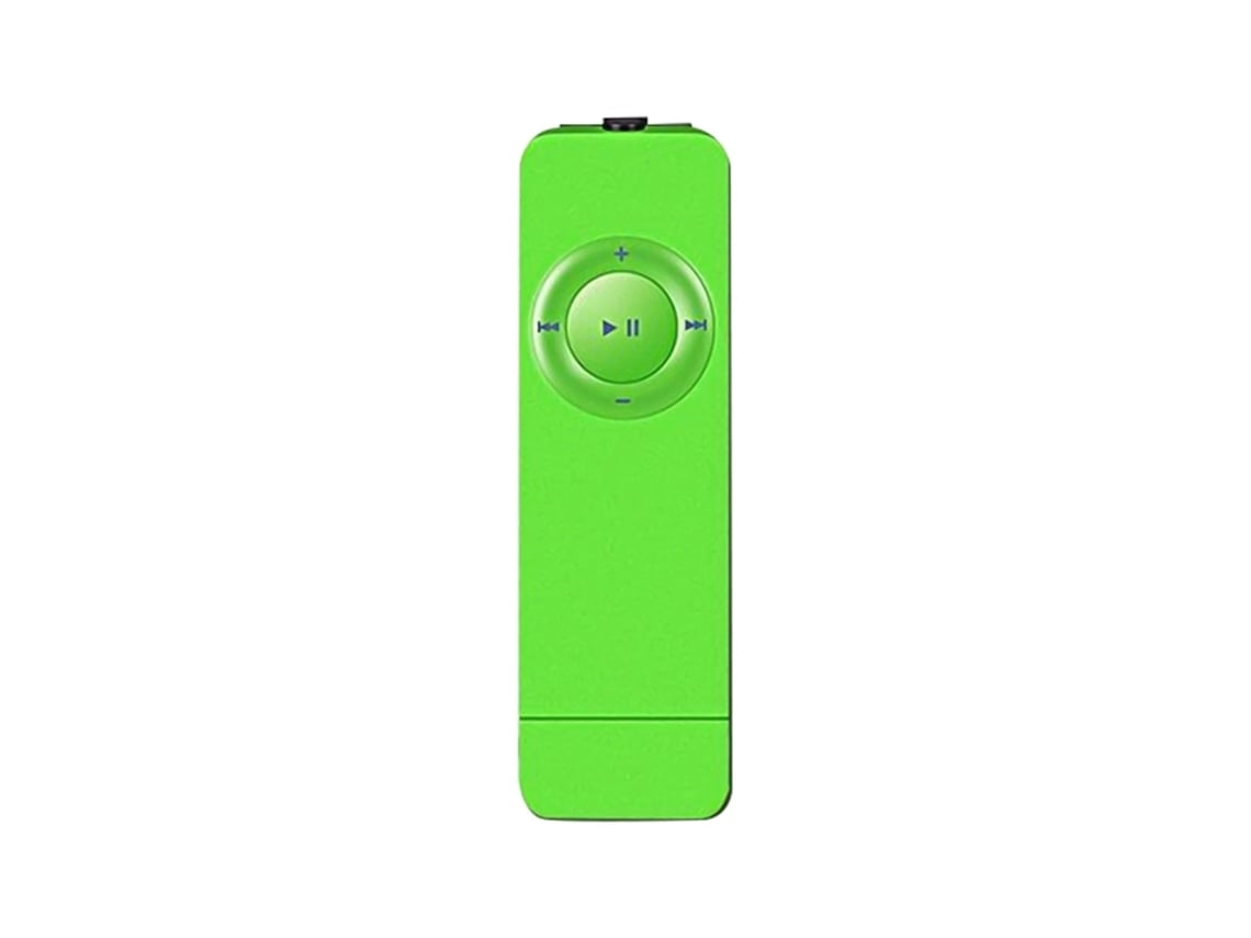 Mini reproductor MP3 portátil, elegante y recargable, con música para el hogar, color verde