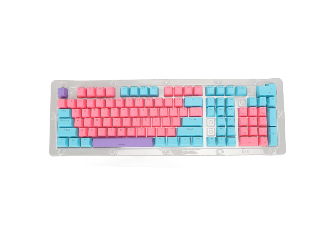 Teclas Pbt Para Teclado Mecânico 108 Diy Transmissão De Luz Altura Oem Moldagem Em Duas Cores