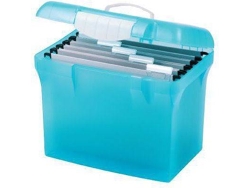 Caja de Archivo L'OBLIQUE Class'N Go Para Carpeta Suspensa Azul