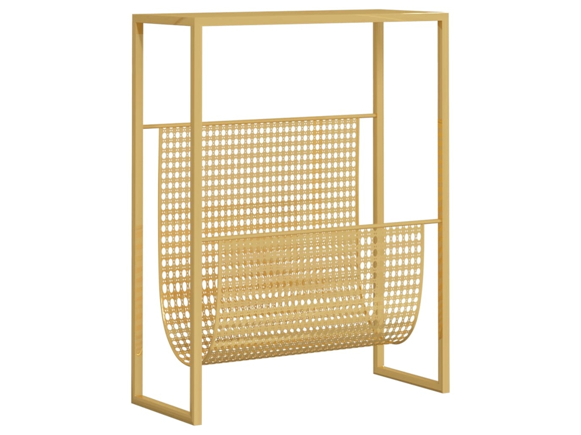 Revistero 35x15x45 cm Acero Dorado EXCLUSIVO MAISON
