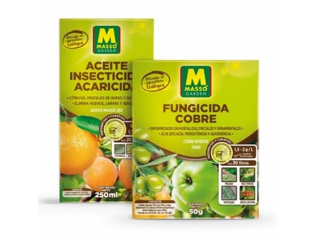 MASSO GARDEN Pacote de Óleo Inseticida-Acaricida 250 Ml Fungicida de Cobre 50 G